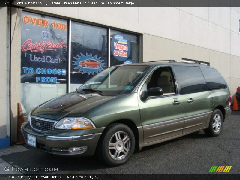 Estate Green Metallic / Medium Parchment Beige 2002 Ford Windstar SEL