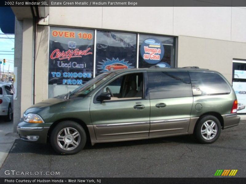 Estate Green Metallic / Medium Parchment Beige 2002 Ford Windstar SEL