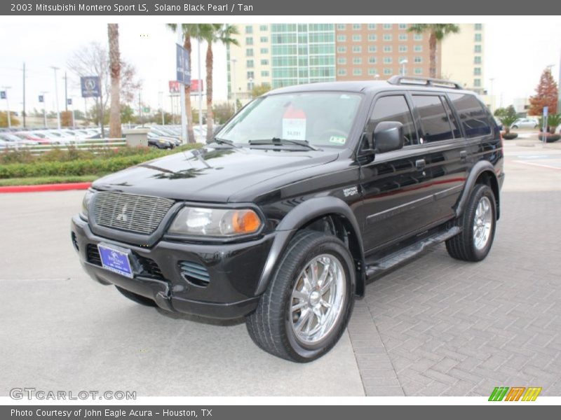 Solano Black Pearl / Tan 2003 Mitsubishi Montero Sport LS