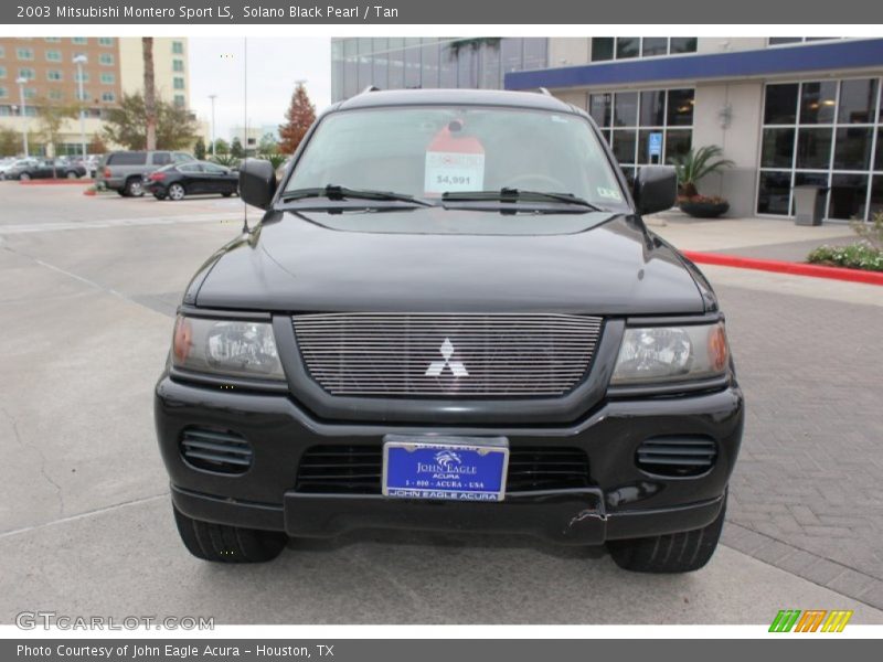 Solano Black Pearl / Tan 2003 Mitsubishi Montero Sport LS