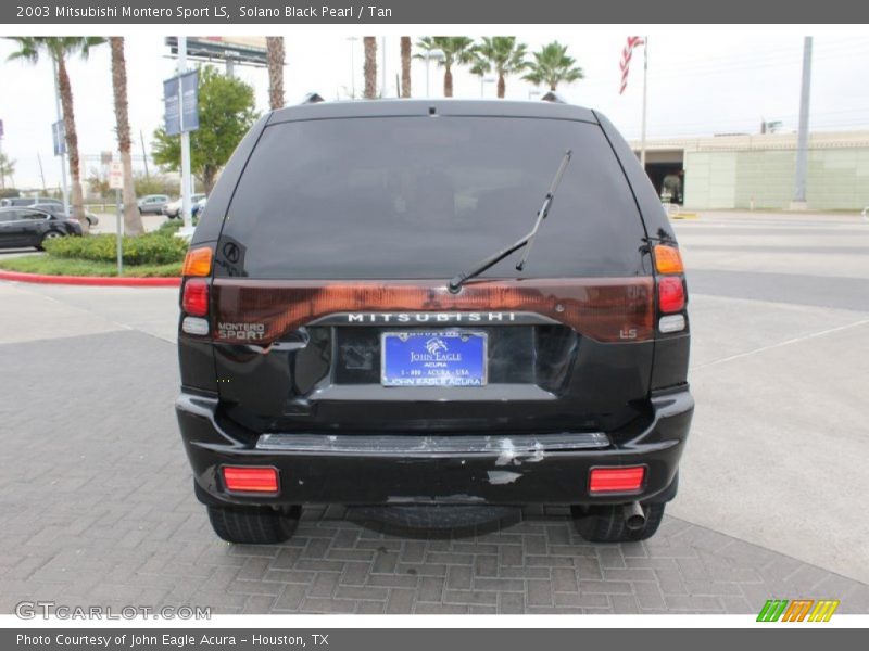 Solano Black Pearl / Tan 2003 Mitsubishi Montero Sport LS