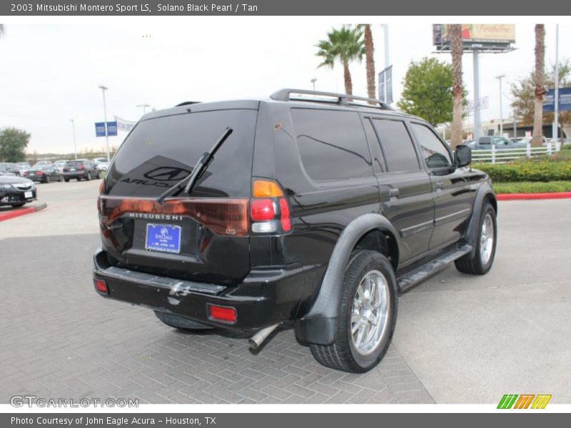 Solano Black Pearl / Tan 2003 Mitsubishi Montero Sport LS