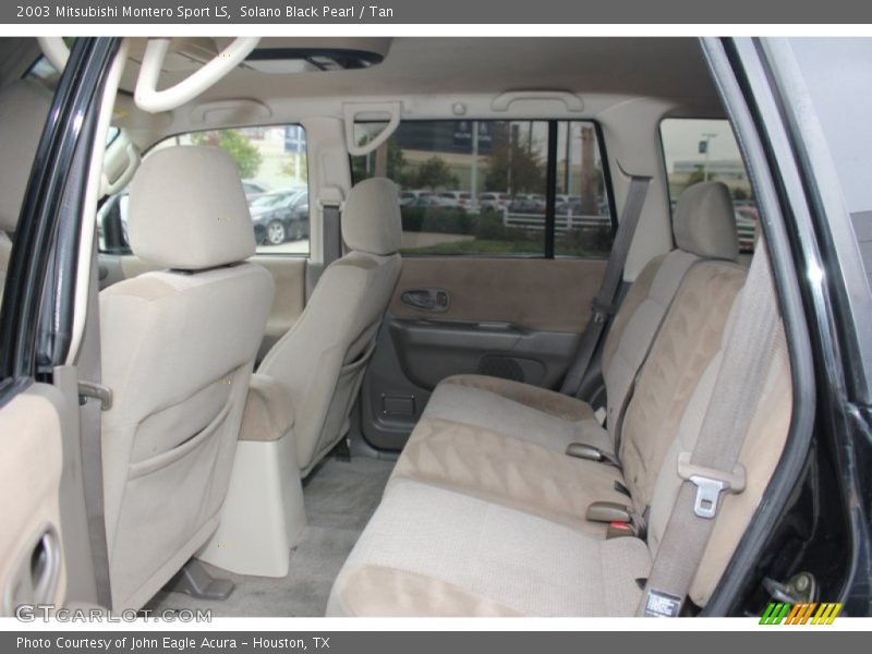Rear Seat of 2003 Montero Sport LS