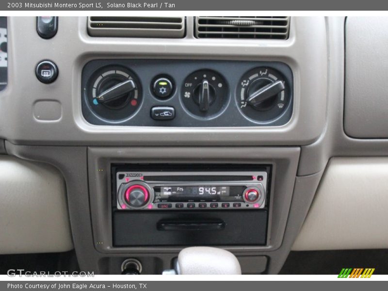 Controls of 2003 Montero Sport LS