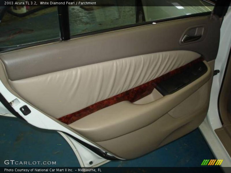 White Diamond Pearl / Parchment 2003 Acura TL 3.2