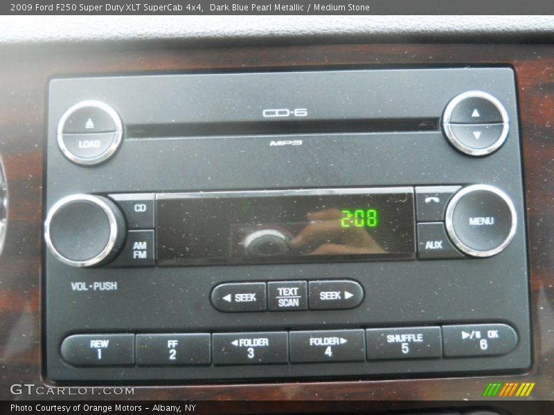 Dark Blue Pearl Metallic / Medium Stone 2009 Ford F250 Super Duty XLT SuperCab 4x4