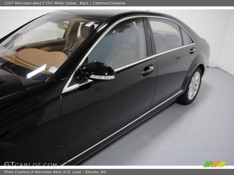 Black / Cashmere/Savanna 2007 Mercedes-Benz S 550 4Matic Sedan