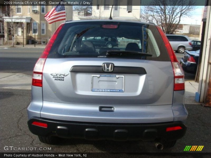 Glacier Blue Metallic / Gray 2009 Honda CR-V LX 4WD