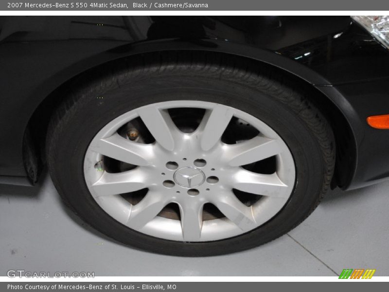 Black / Cashmere/Savanna 2007 Mercedes-Benz S 550 4Matic Sedan