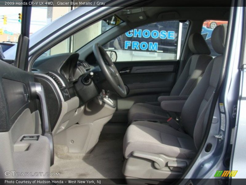 Glacier Blue Metallic / Gray 2009 Honda CR-V LX 4WD