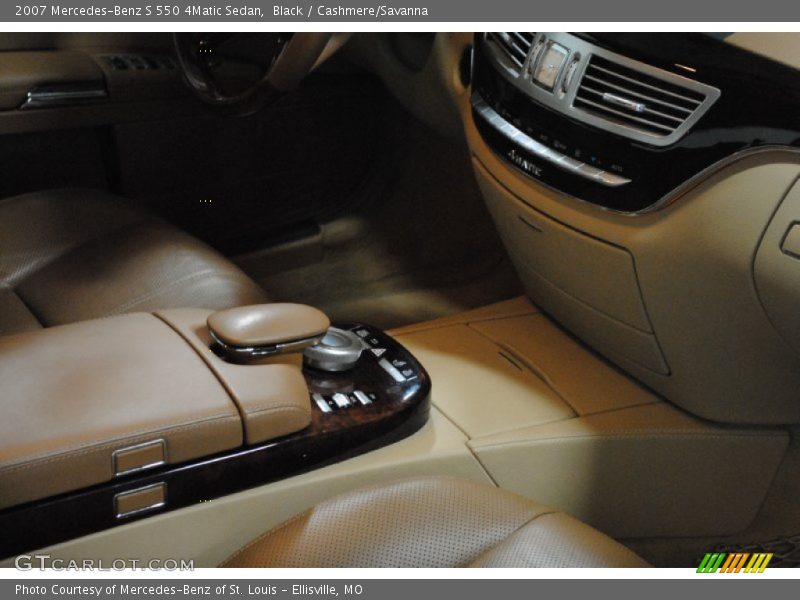 Black / Cashmere/Savanna 2007 Mercedes-Benz S 550 4Matic Sedan