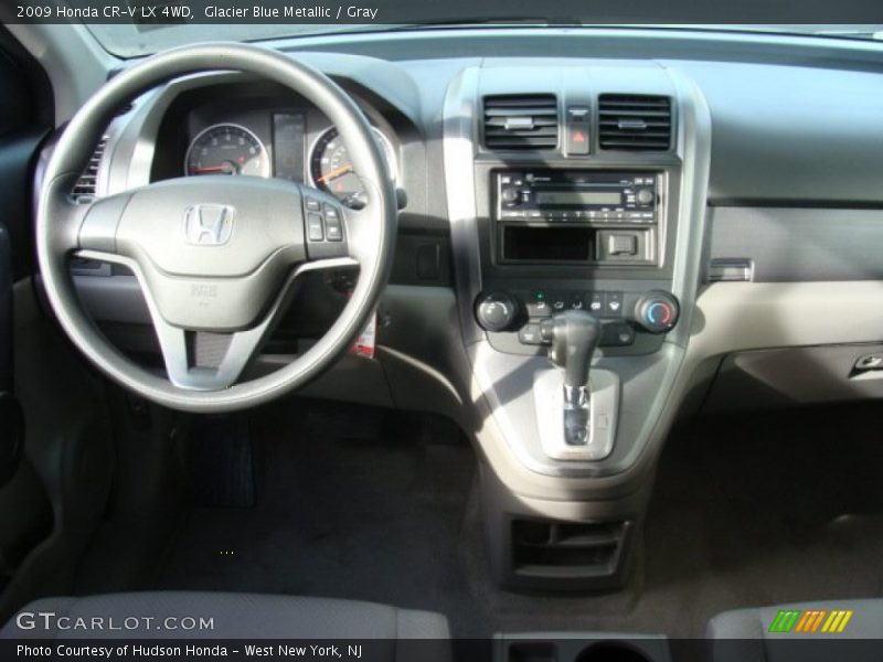 Glacier Blue Metallic / Gray 2009 Honda CR-V LX 4WD