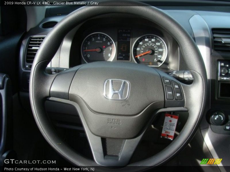 Glacier Blue Metallic / Gray 2009 Honda CR-V LX 4WD