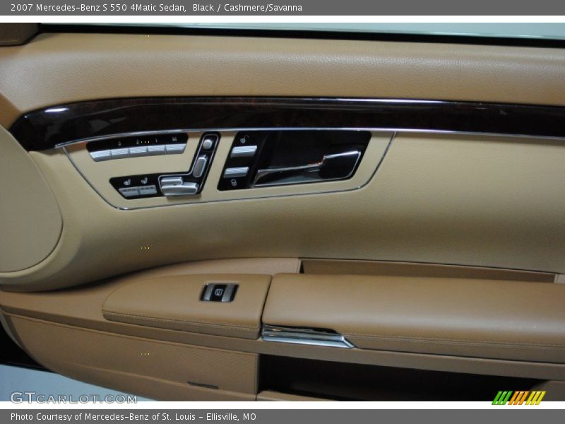 Black / Cashmere/Savanna 2007 Mercedes-Benz S 550 4Matic Sedan