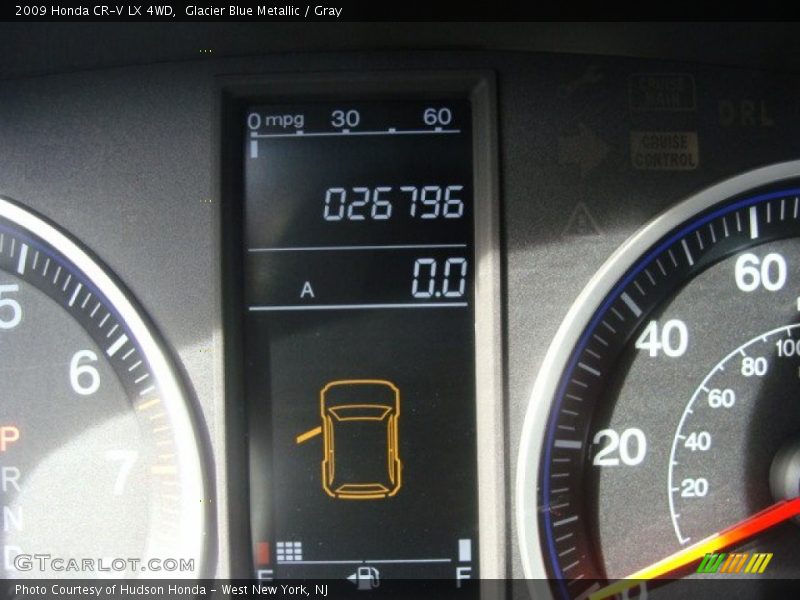 Glacier Blue Metallic / Gray 2009 Honda CR-V LX 4WD