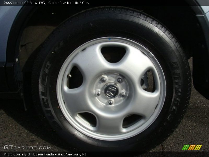 Glacier Blue Metallic / Gray 2009 Honda CR-V LX 4WD