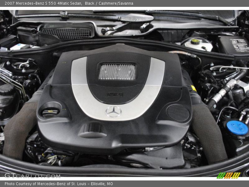 Black / Cashmere/Savanna 2007 Mercedes-Benz S 550 4Matic Sedan