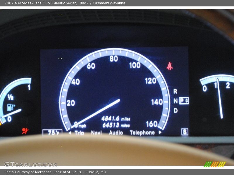 Black / Cashmere/Savanna 2007 Mercedes-Benz S 550 4Matic Sedan