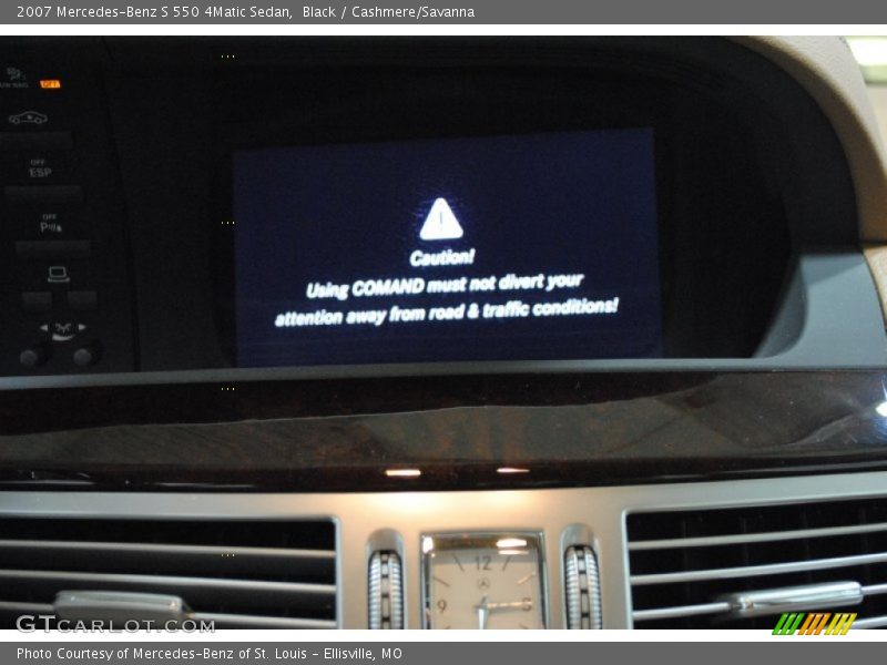 Black / Cashmere/Savanna 2007 Mercedes-Benz S 550 4Matic Sedan