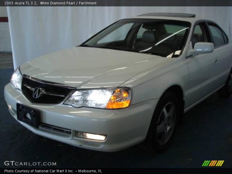 White Diamond Pearl / Parchment 2003 Acura TL 3.2