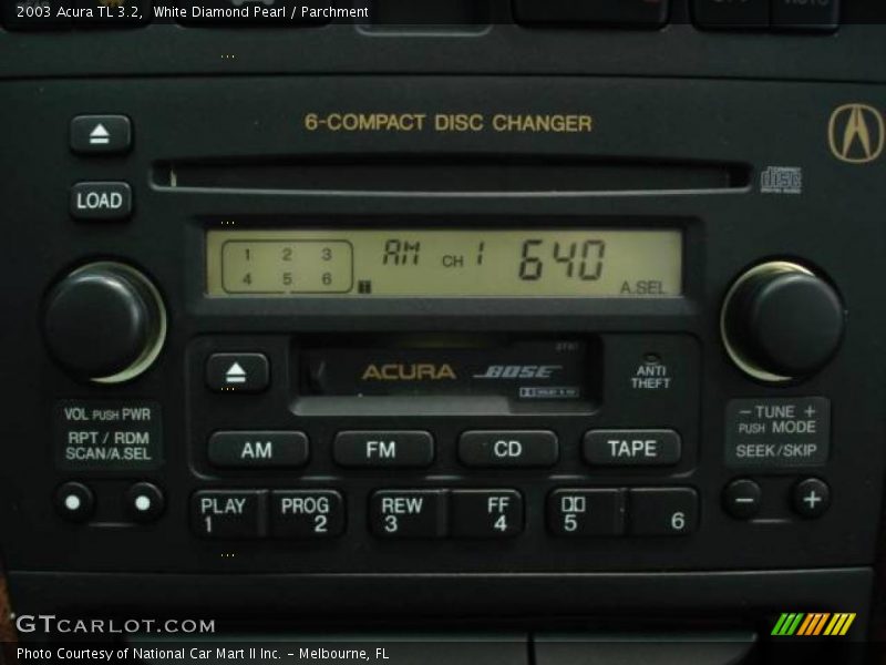 White Diamond Pearl / Parchment 2003 Acura TL 3.2