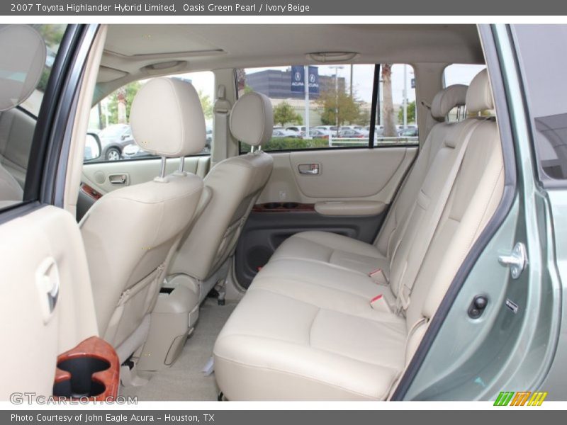 Oasis Green Pearl / Ivory Beige 2007 Toyota Highlander Hybrid Limited