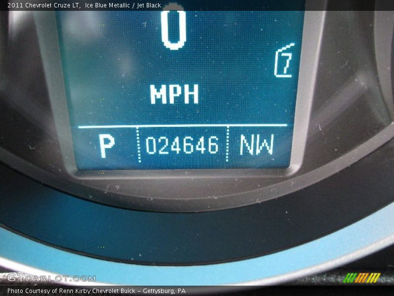 Ice Blue Metallic / Jet Black 2011 Chevrolet Cruze LT
