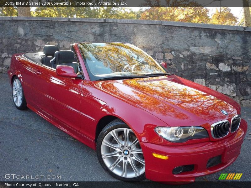 Imola Red / Anthracite Black 2005 BMW 3 Series 330i Convertible