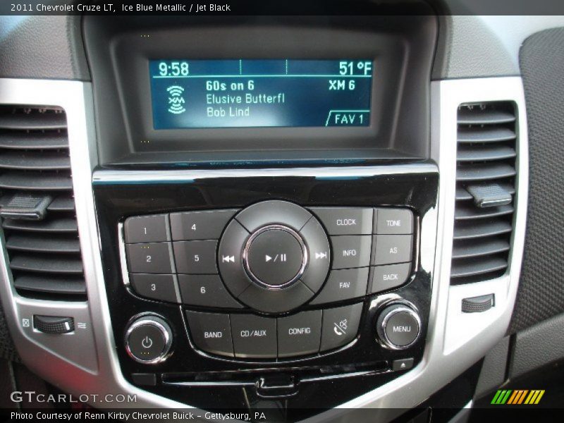 Ice Blue Metallic / Jet Black 2011 Chevrolet Cruze LT