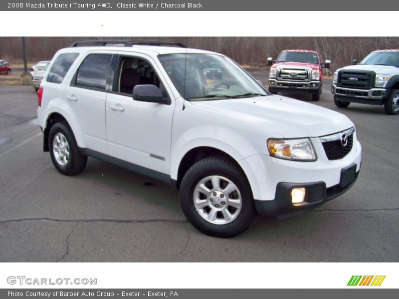 Classic White / Charcoal Black 2008 Mazda Tribute i Touring 4WD