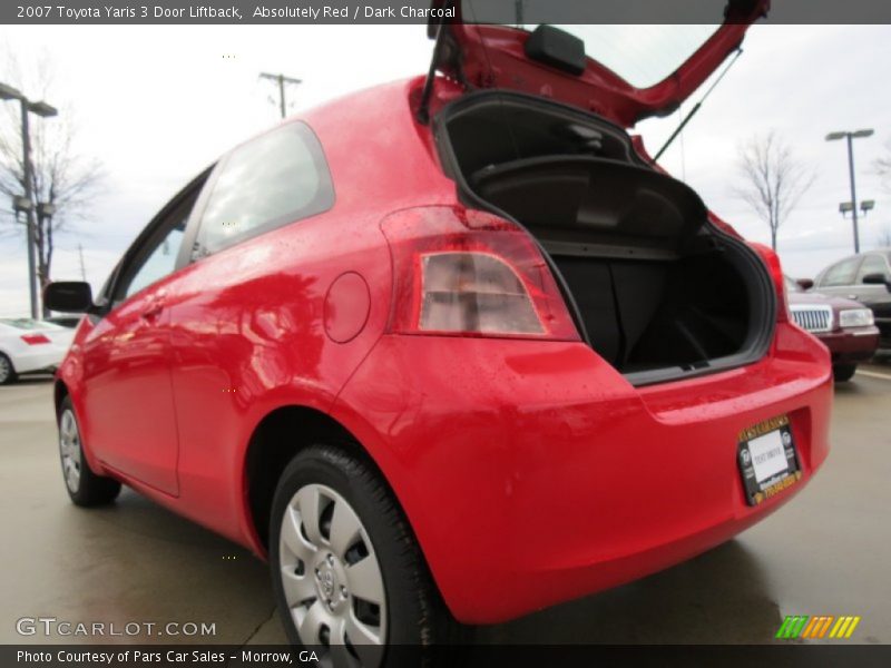 Absolutely Red / Dark Charcoal 2007 Toyota Yaris 3 Door Liftback