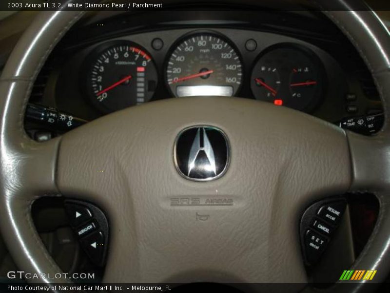 White Diamond Pearl / Parchment 2003 Acura TL 3.2