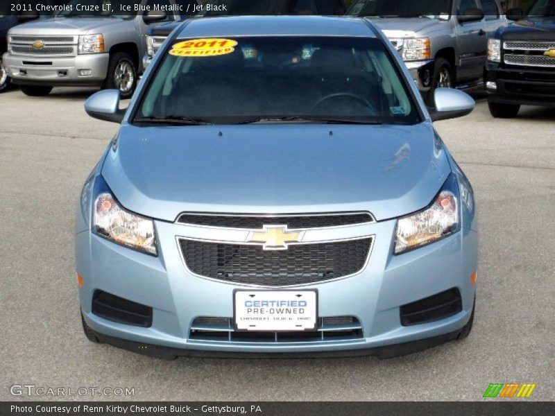 Ice Blue Metallic / Jet Black 2011 Chevrolet Cruze LT