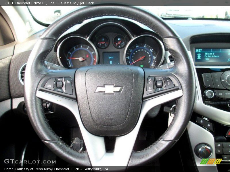 Ice Blue Metallic / Jet Black 2011 Chevrolet Cruze LT