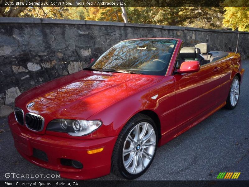 Imola Red / Anthracite Black 2005 BMW 3 Series 330i Convertible