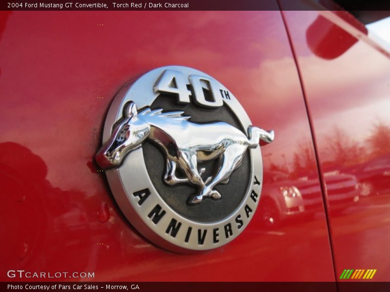 Torch Red / Dark Charcoal 2004 Ford Mustang GT Convertible
