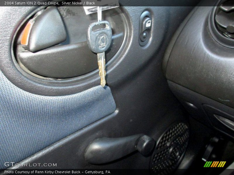 Silver Nickel / Black 2004 Saturn ION 2 Quad Coupe