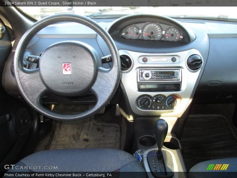 Silver Nickel / Black 2004 Saturn ION 2 Quad Coupe