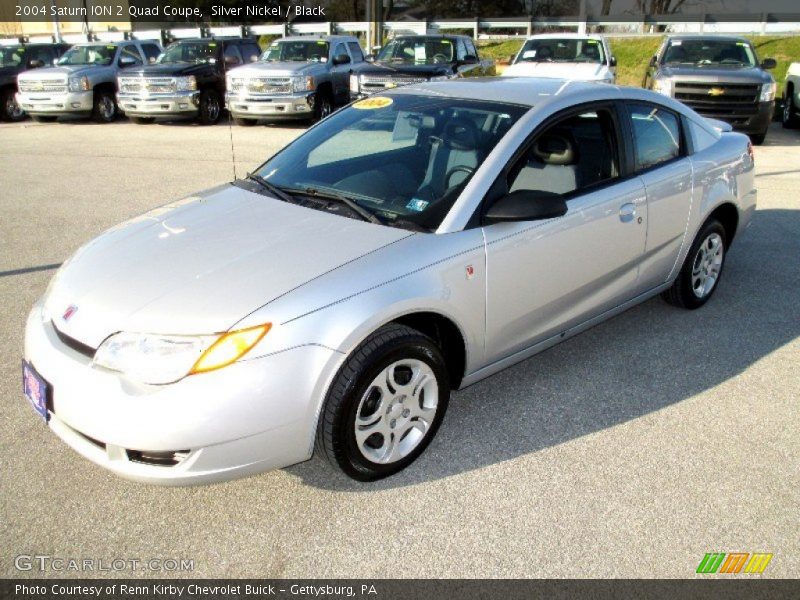 Silver Nickel / Black 2004 Saturn ION 2 Quad Coupe
