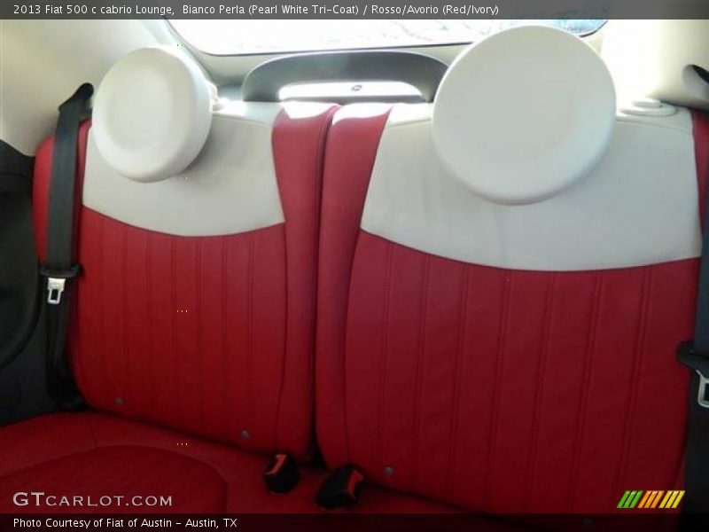 Rear Seat of 2013 500 c cabrio Lounge