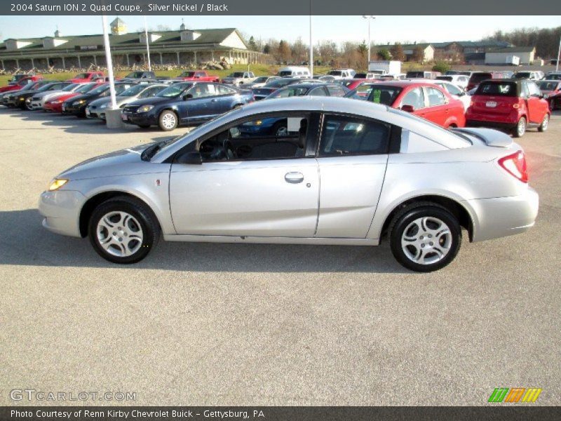 Silver Nickel / Black 2004 Saturn ION 2 Quad Coupe