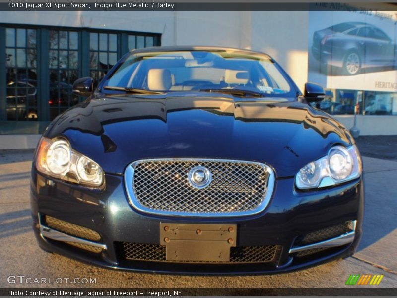 Indigo Blue Metallic / Barley 2010 Jaguar XF Sport Sedan