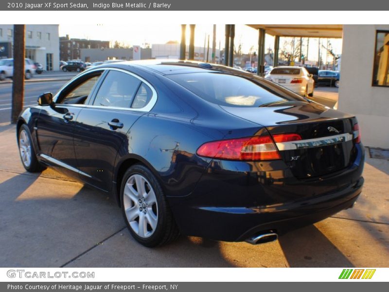 Indigo Blue Metallic / Barley 2010 Jaguar XF Sport Sedan