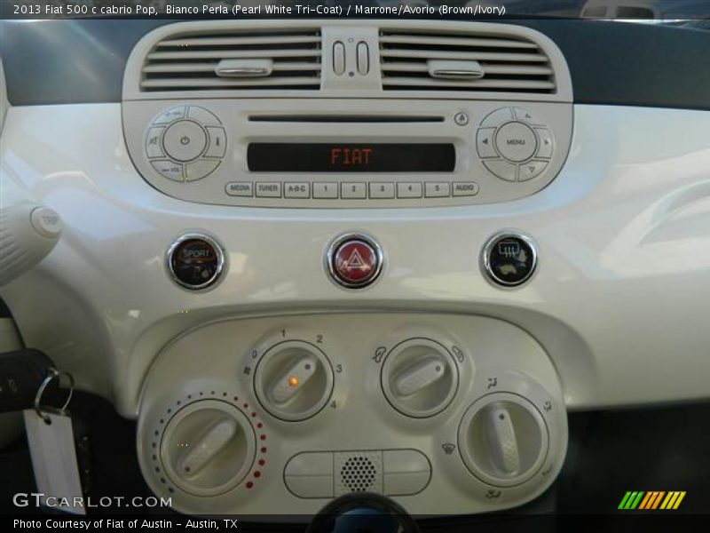 Controls of 2013 500 c cabrio Pop