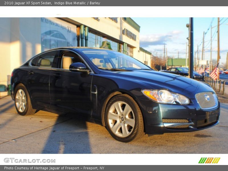 Indigo Blue Metallic / Barley 2010 Jaguar XF Sport Sedan