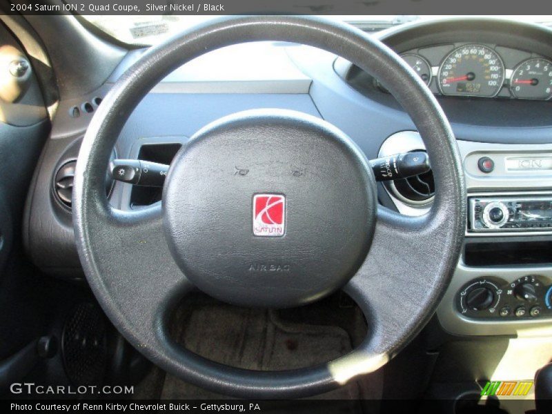 Silver Nickel / Black 2004 Saturn ION 2 Quad Coupe