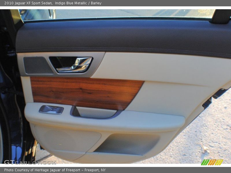 Indigo Blue Metallic / Barley 2010 Jaguar XF Sport Sedan