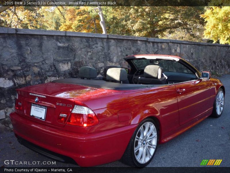 Imola Red / Anthracite Black 2005 BMW 3 Series 330i Convertible