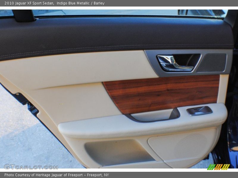 Indigo Blue Metallic / Barley 2010 Jaguar XF Sport Sedan