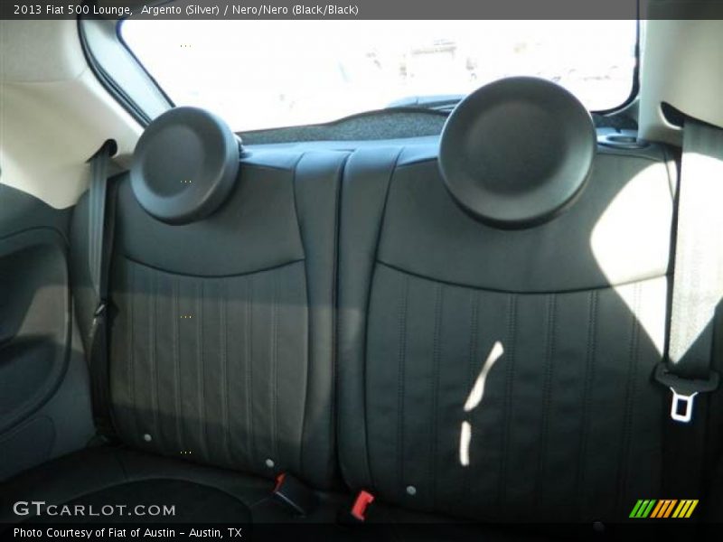 Argento (Silver) / Nero/Nero (Black/Black) 2013 Fiat 500 Lounge